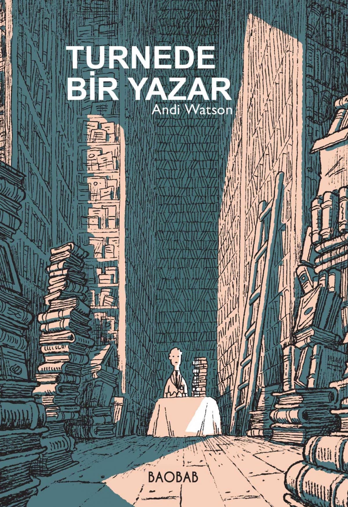 Turnede bir yazar kitabının kapağı