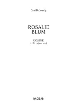 Rosalie Blum 1. cilt — iç sayfa 1